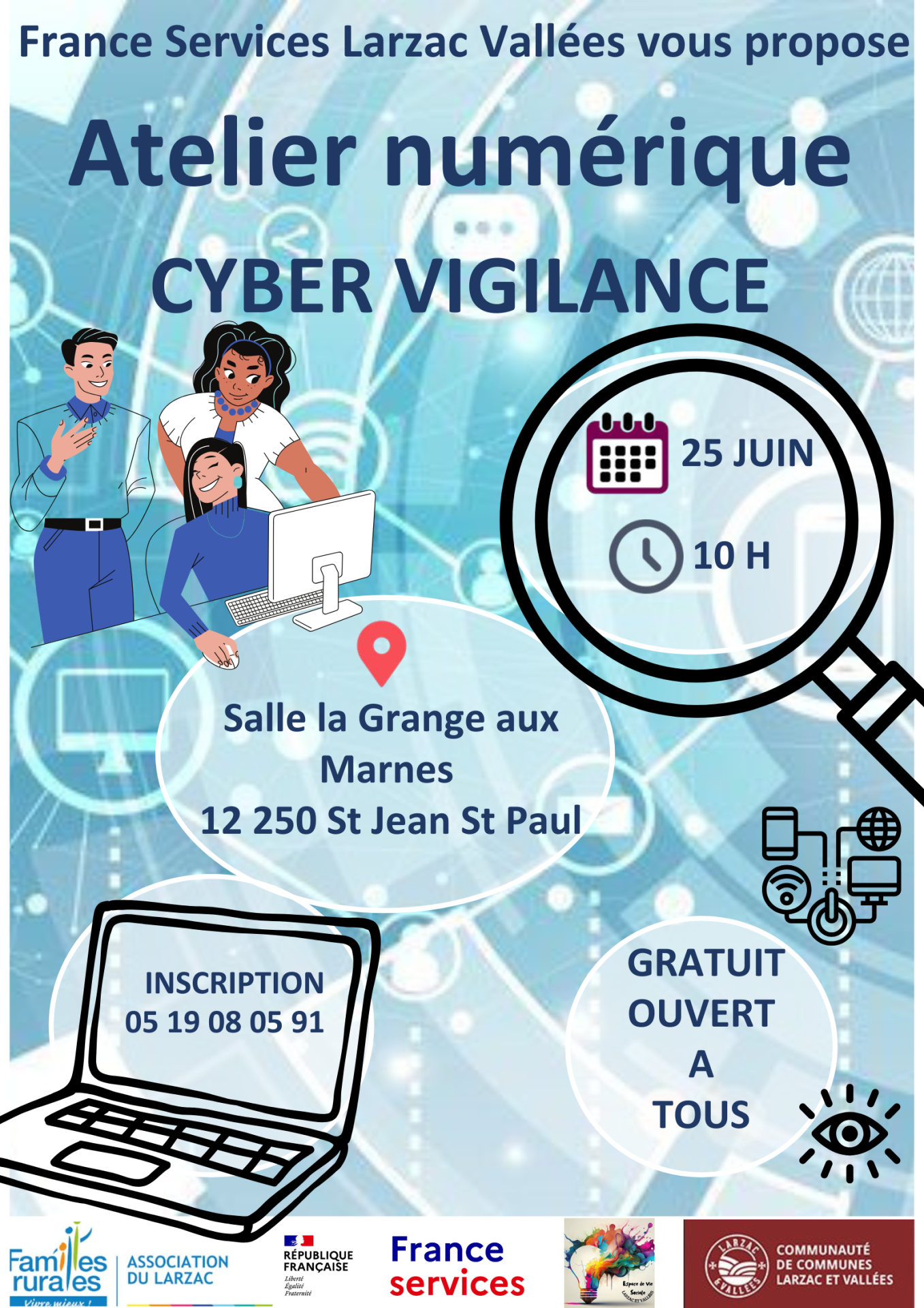 Lire la suite à propos de l’article Atelier numérique – Cyber vigilance